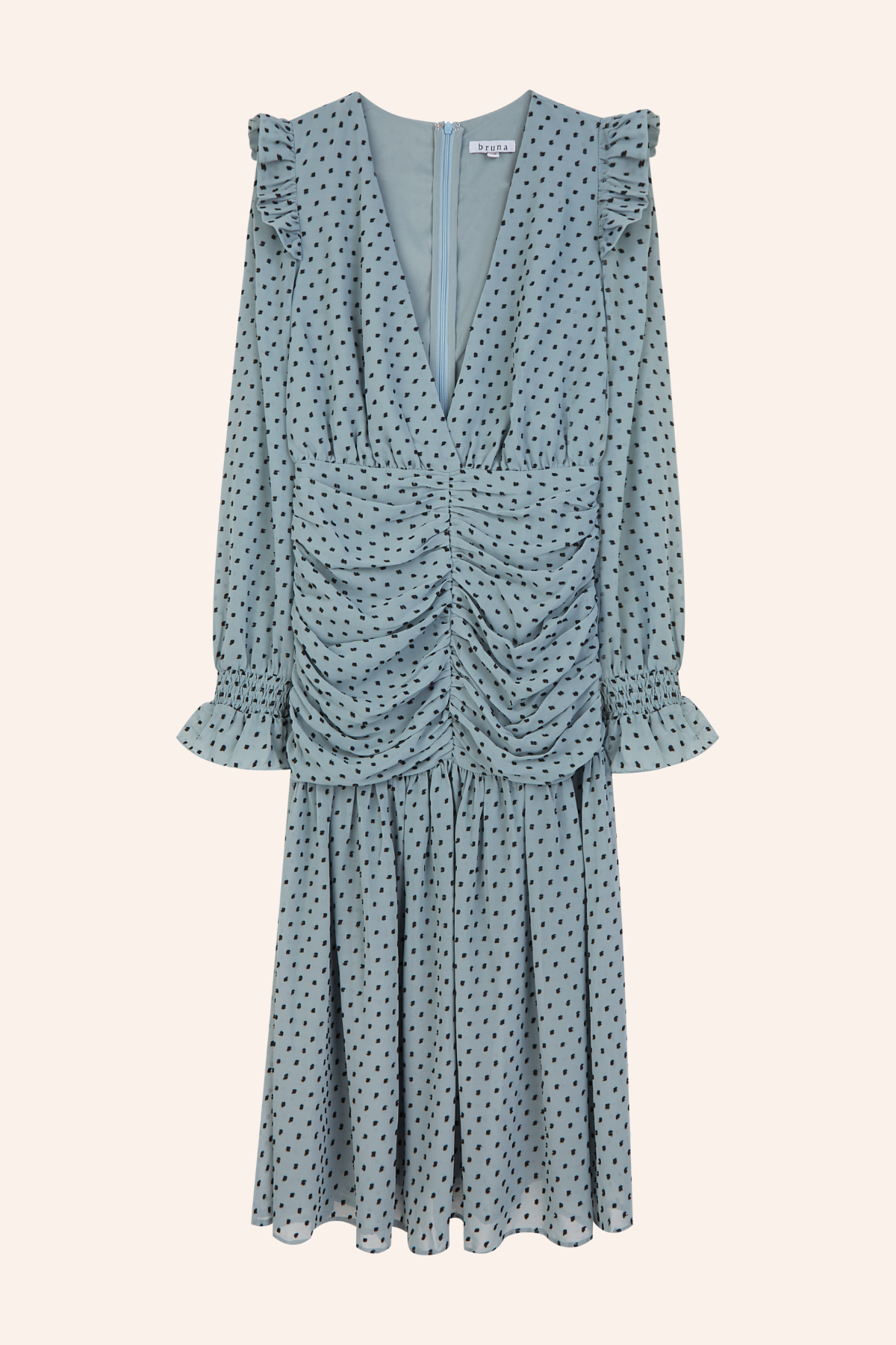 Robe Casilda Plumeti Bleu · DERNIÈRE CHANCE ·
