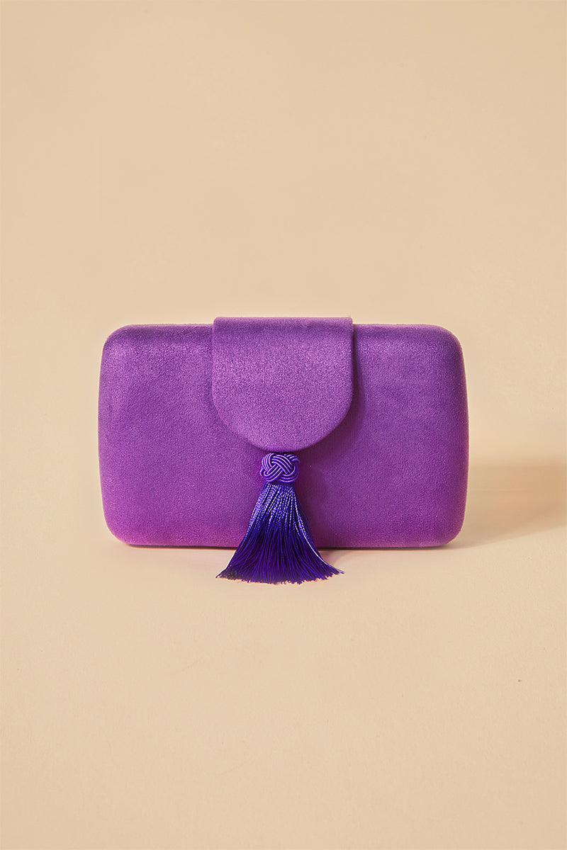 Clotilde Violet Clutch · Madame ·