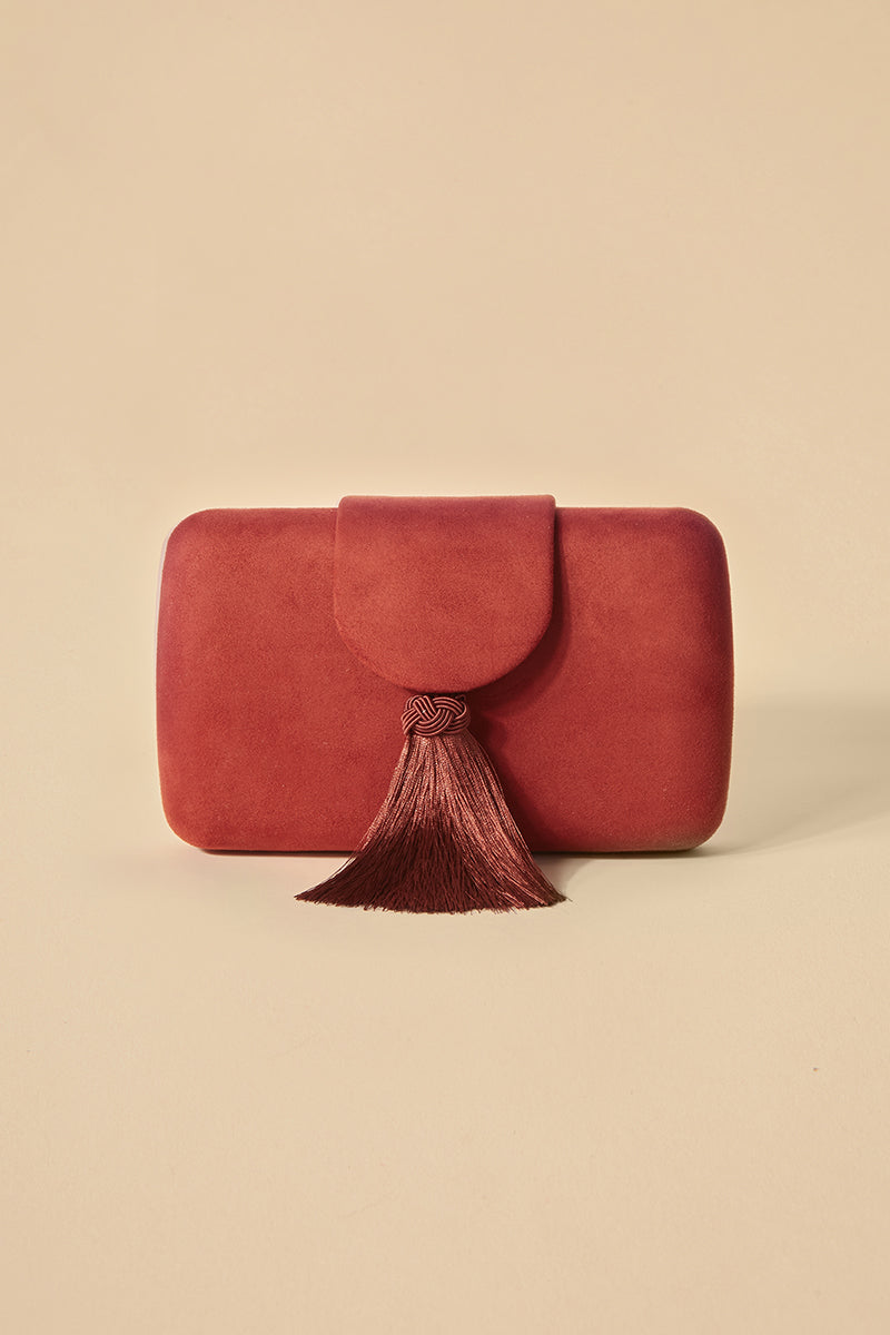 Fuchsia Clotilde Clutch · Le Palmier ·