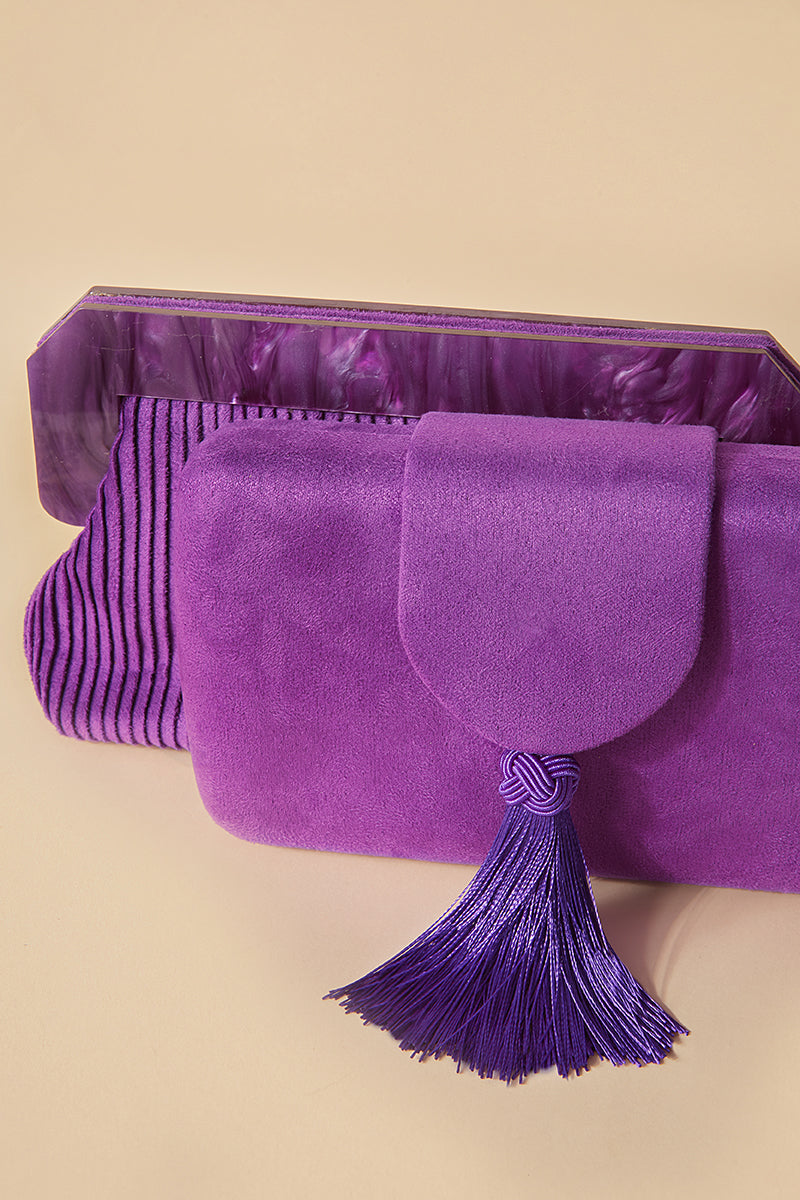 Clotilde Violet Clutch · Madame ·