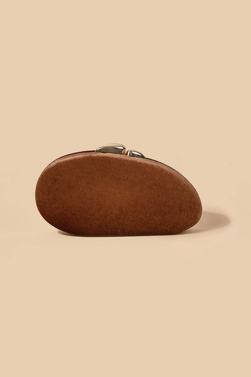 Clutch Velours Ocre · Le Marais ·