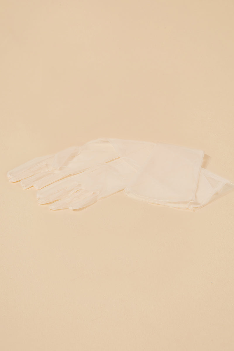 Guantes Largos Tul · Love ·