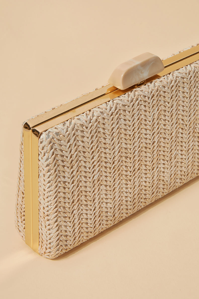 Pochette Raphia Naturel · Rêverie ·