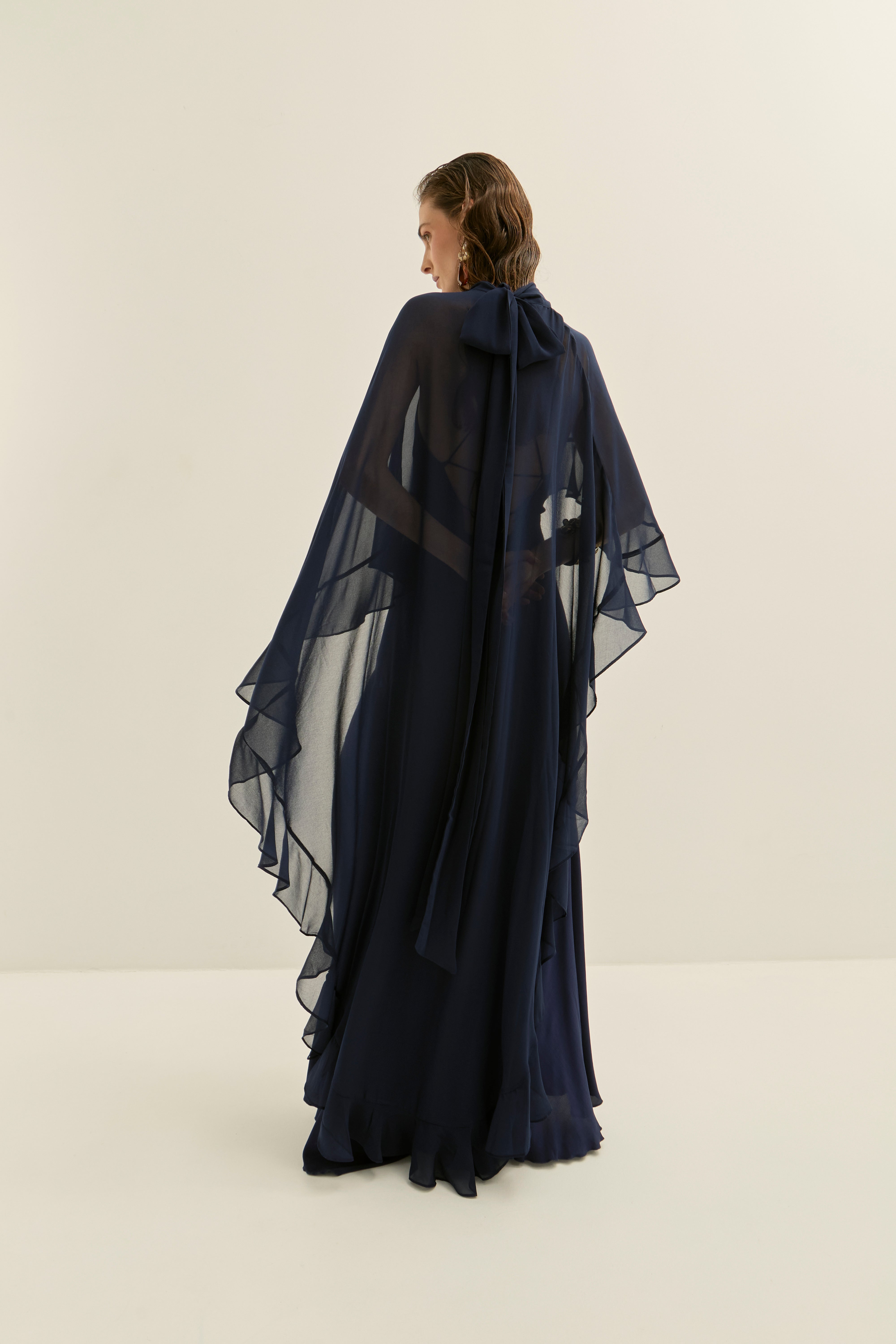 Danielle Navy Cape · Allegra ·