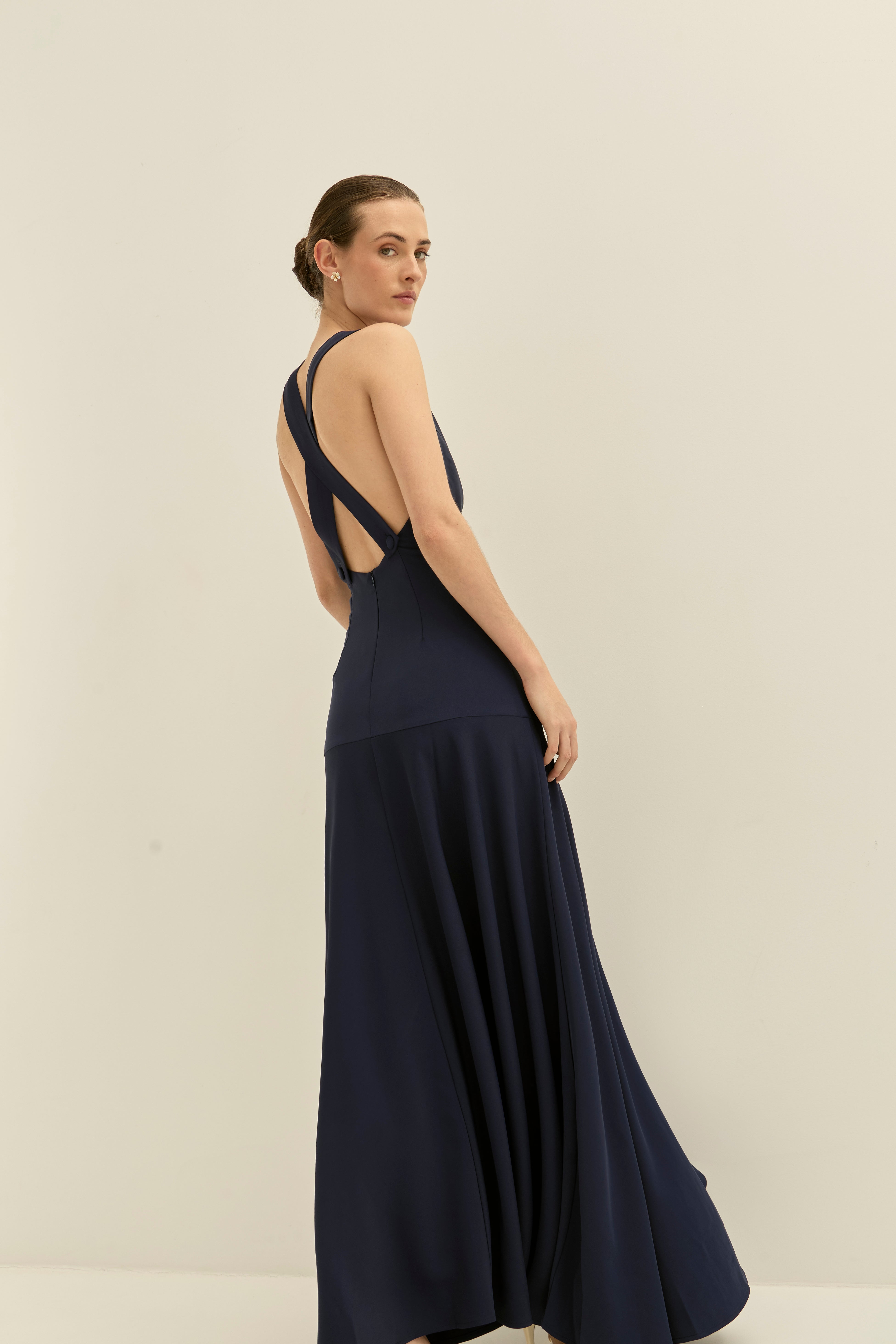 Jasmina Navy Dress · Allegra ·