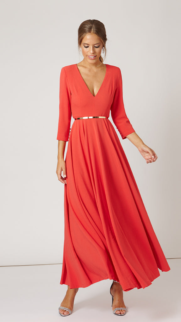 Vestido Fifi Rojo Coral · Icons ·