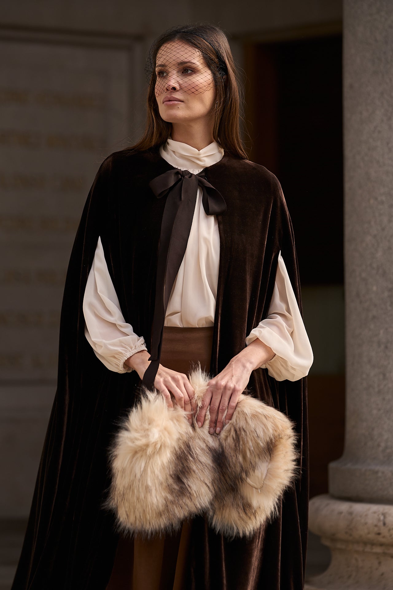 Margaret Velvet Cape · Lady B ·