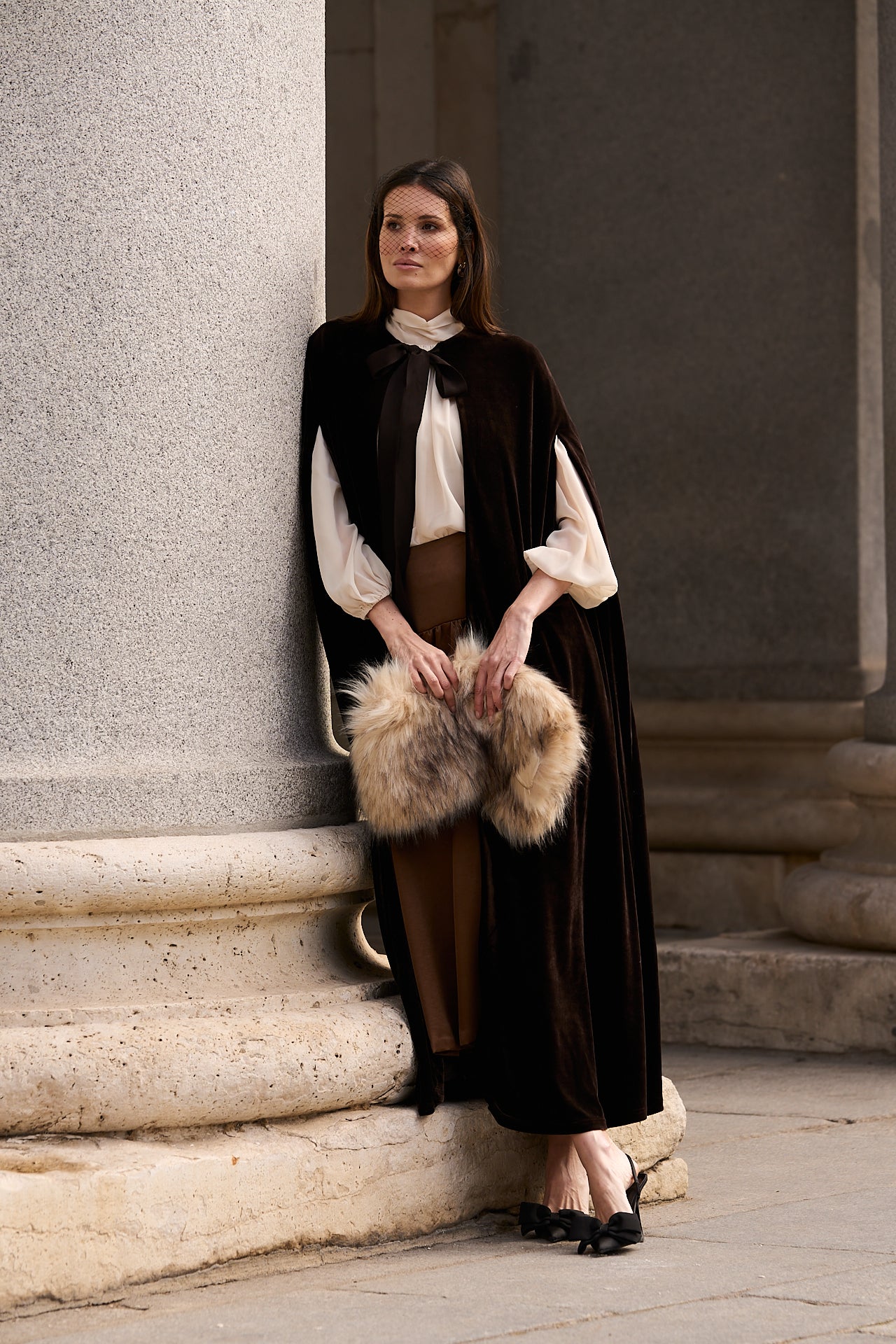 Margaret Velvet Cape · Lady B ·