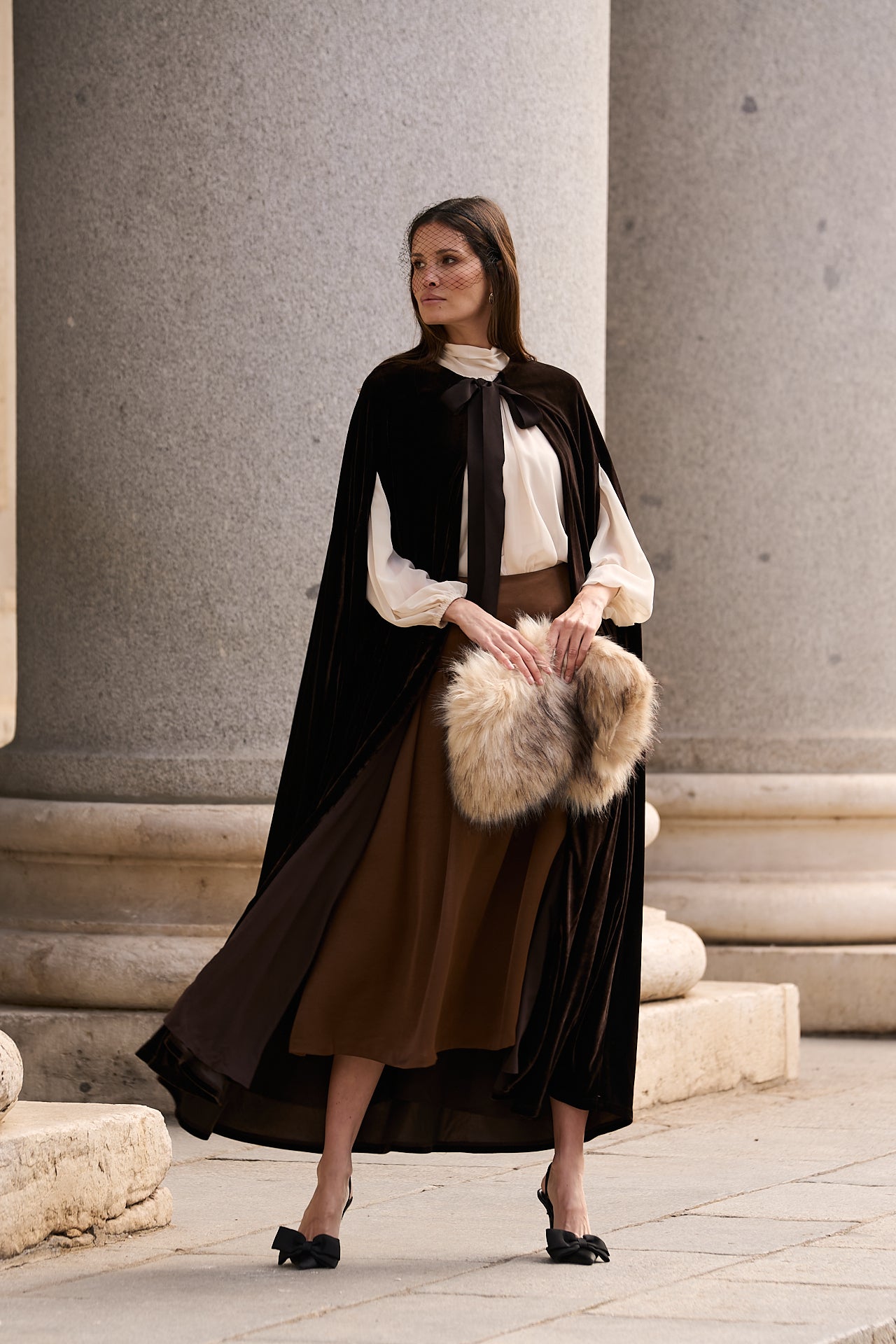 Margaret Velvet Cape · Lady B ·