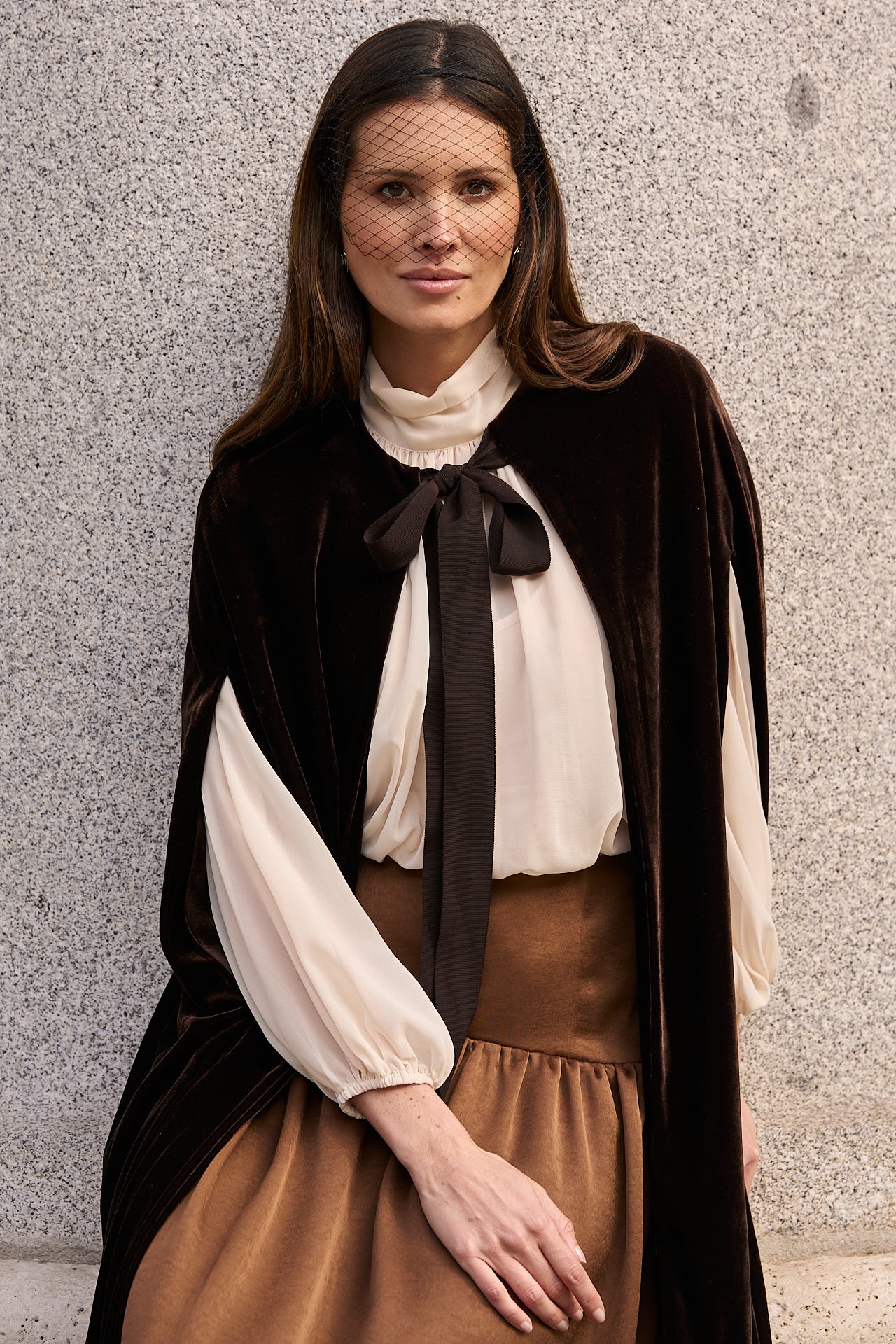 Margaret Velvet Cape · Lady B ·