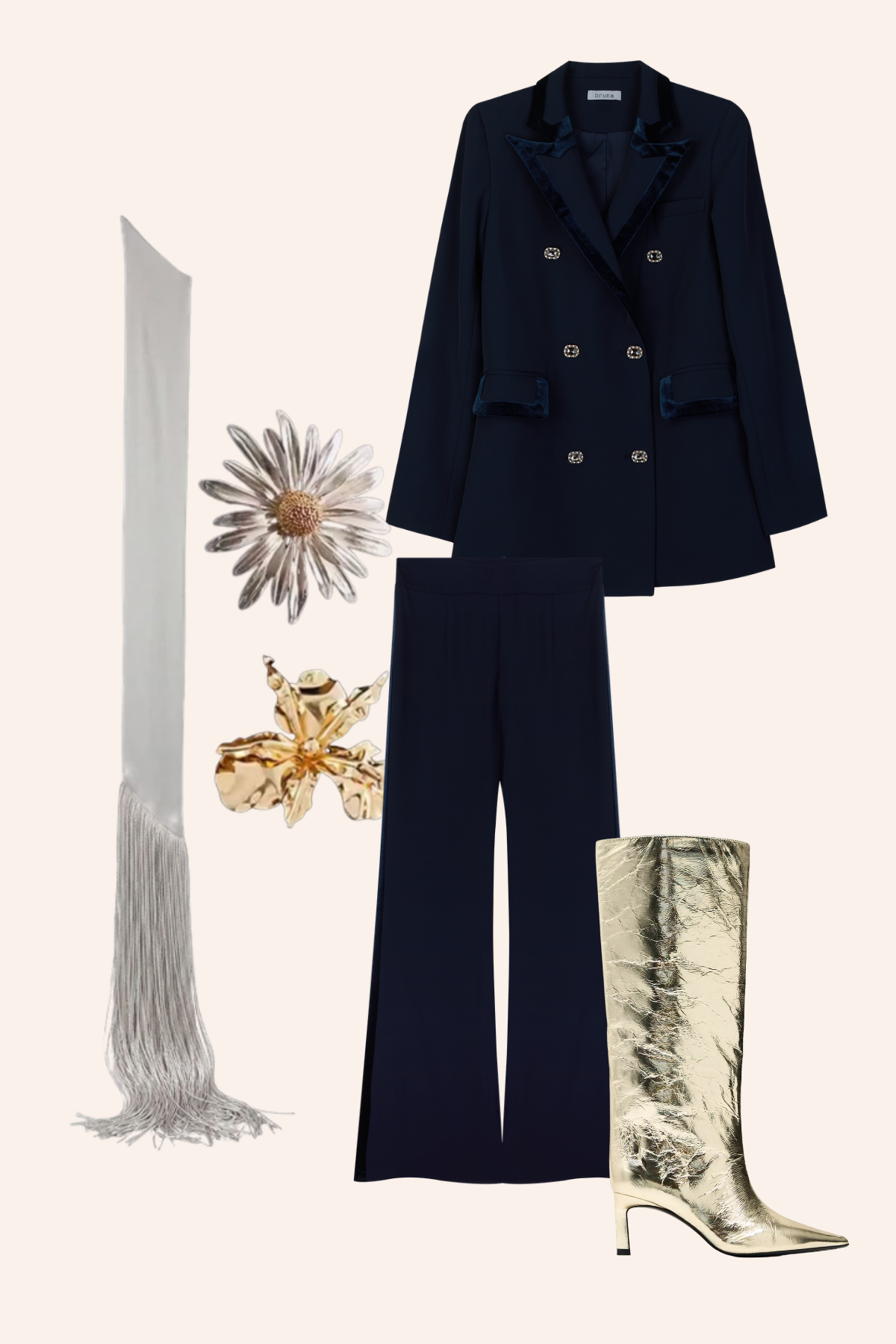 Severine Navy Trousers · Le Marais ·