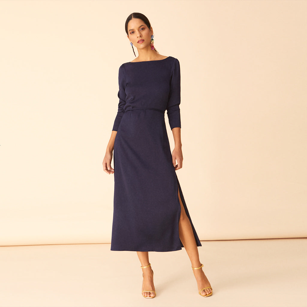 Vestido Camille Azul Noche · Icons ·