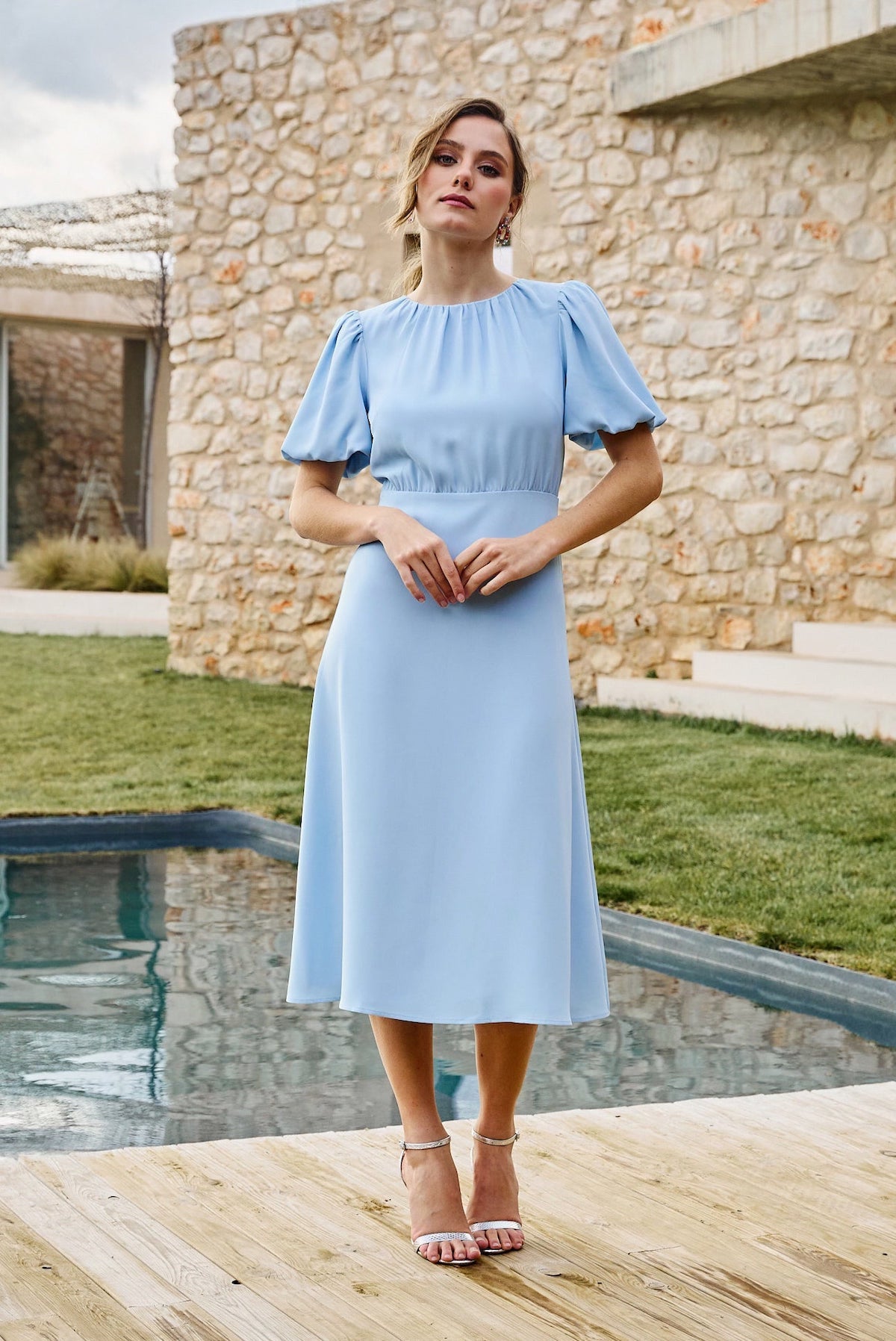Robe Eleonora Bleu Bébé · Le Jardin ·