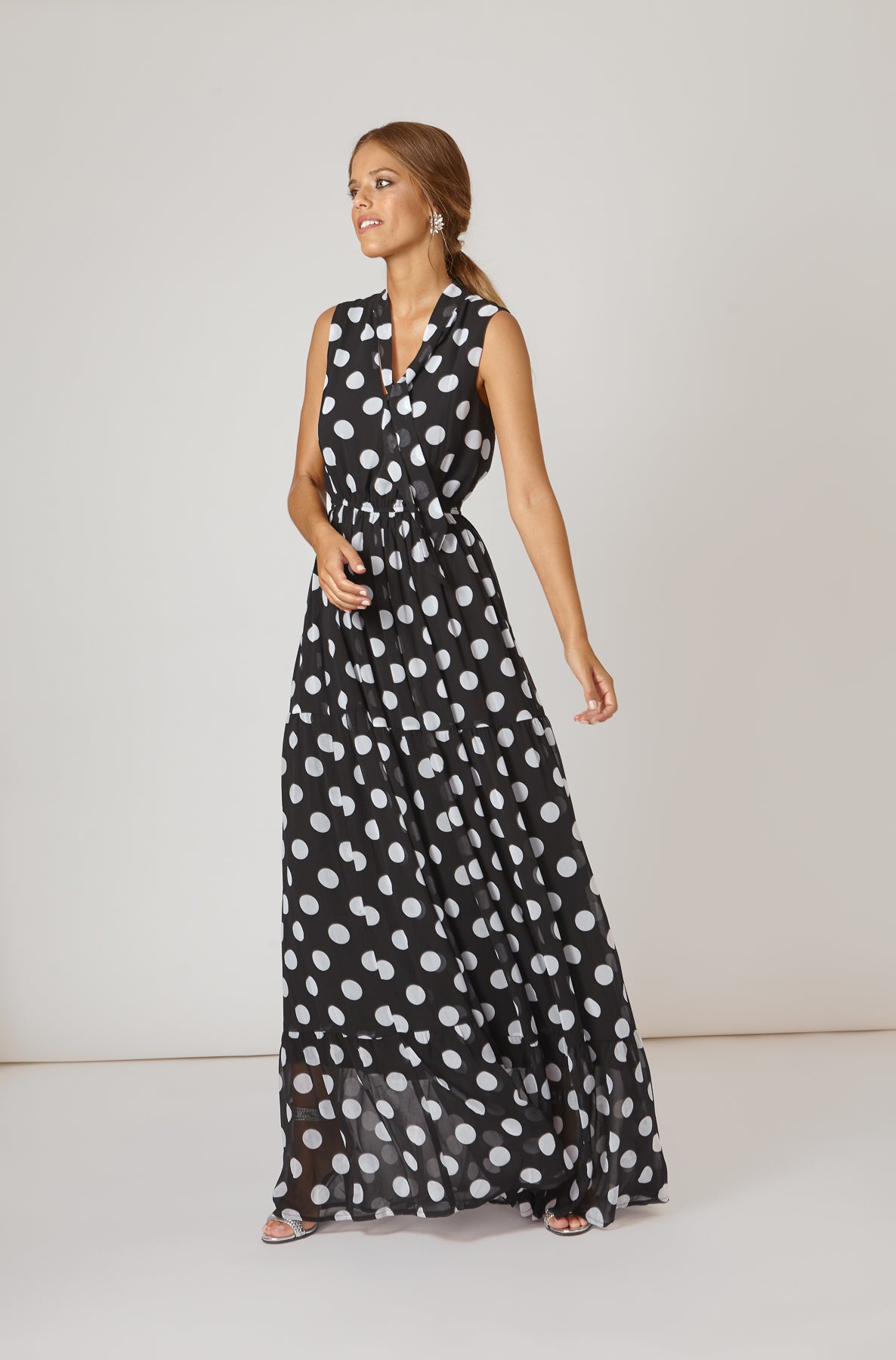 Vestido Lola Lunares XL N/B SS19 - brunacoleccion bruna invitadaperfecta invitadaboda invitadabruna boda guest wedding