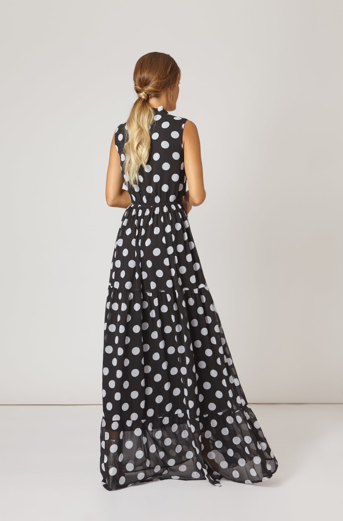 Vestido Lola Lunares XL N/B SS19 - brunacoleccion bruna invitadaperfecta invitadaboda invitadabruna boda guest wedding