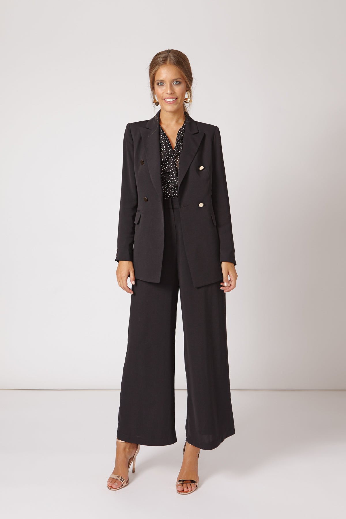 Traje Chaqueta Bibi + Pantalon Libi Negro SS19 - brunacoleccion bruna invitadaperfecta invitadaboda invitadabruna boda guest wedding