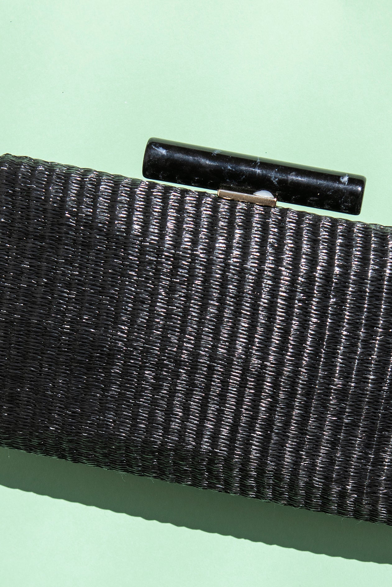 Clutch Hueso Rafia Negro Rectangular Spring20 - brunacoleccion bruna invitadaperfecta invitadaboda invitadabruna boda guest wedding
