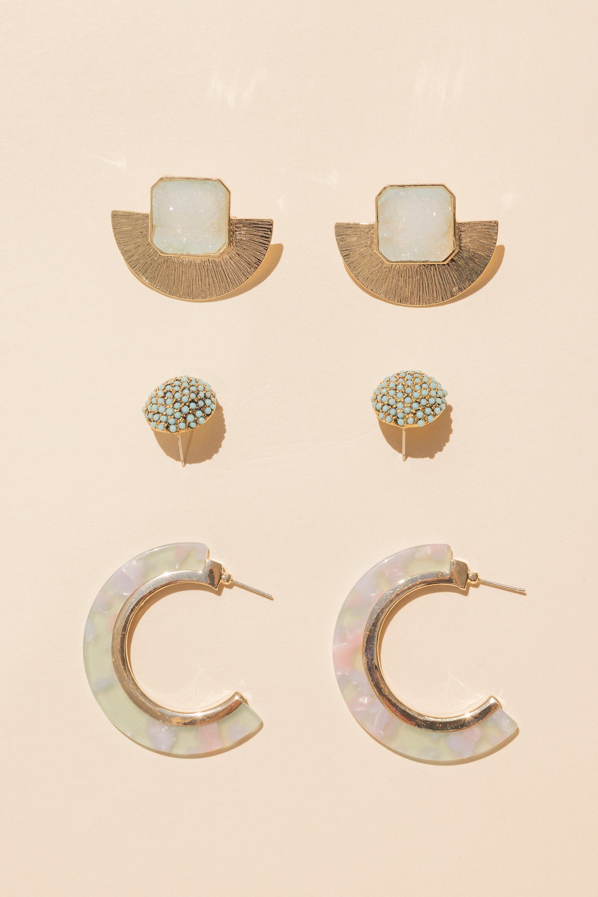 Pendientes Pipa Mint · Hamptons · - Bruna