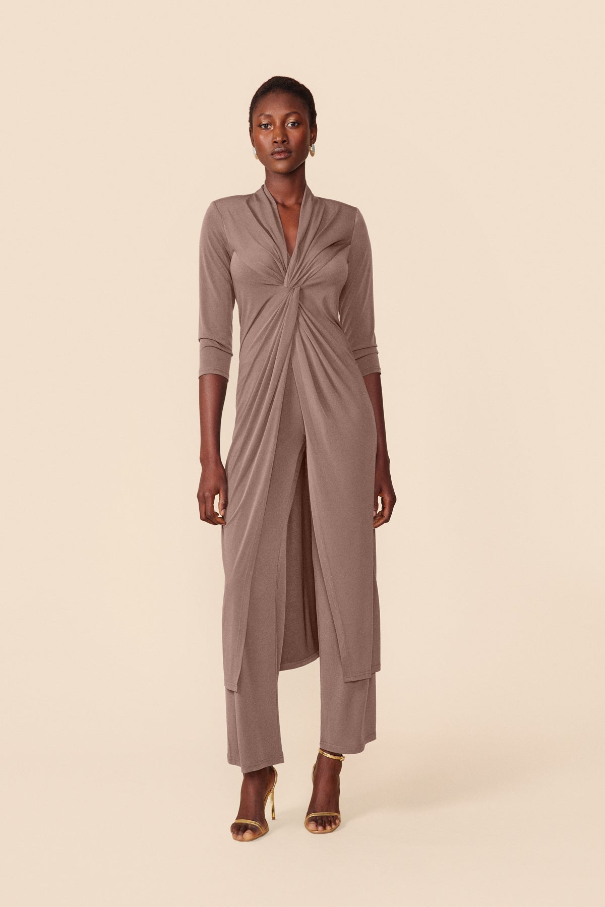 Top Kala Taupe · Alegoria · - Bruna