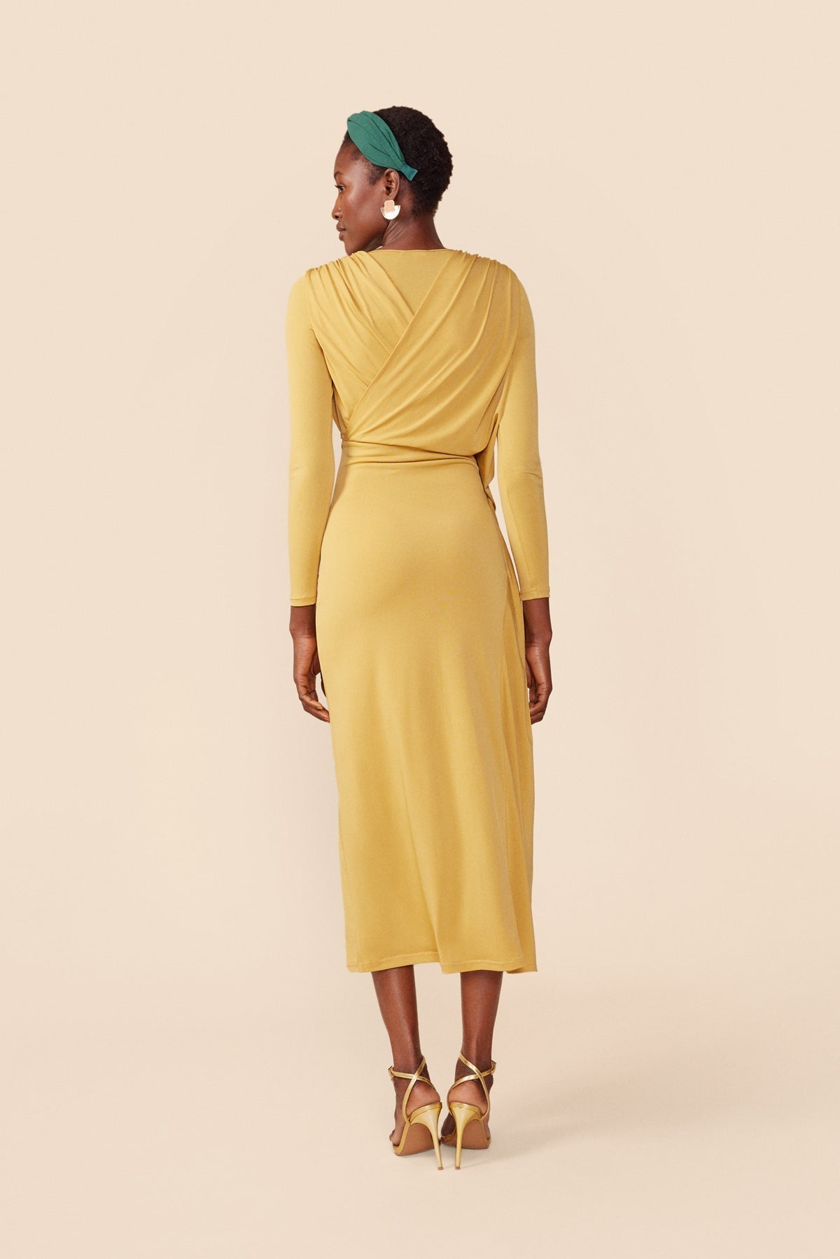 Turbante Pleats Verde · Alegoria · - Bruna