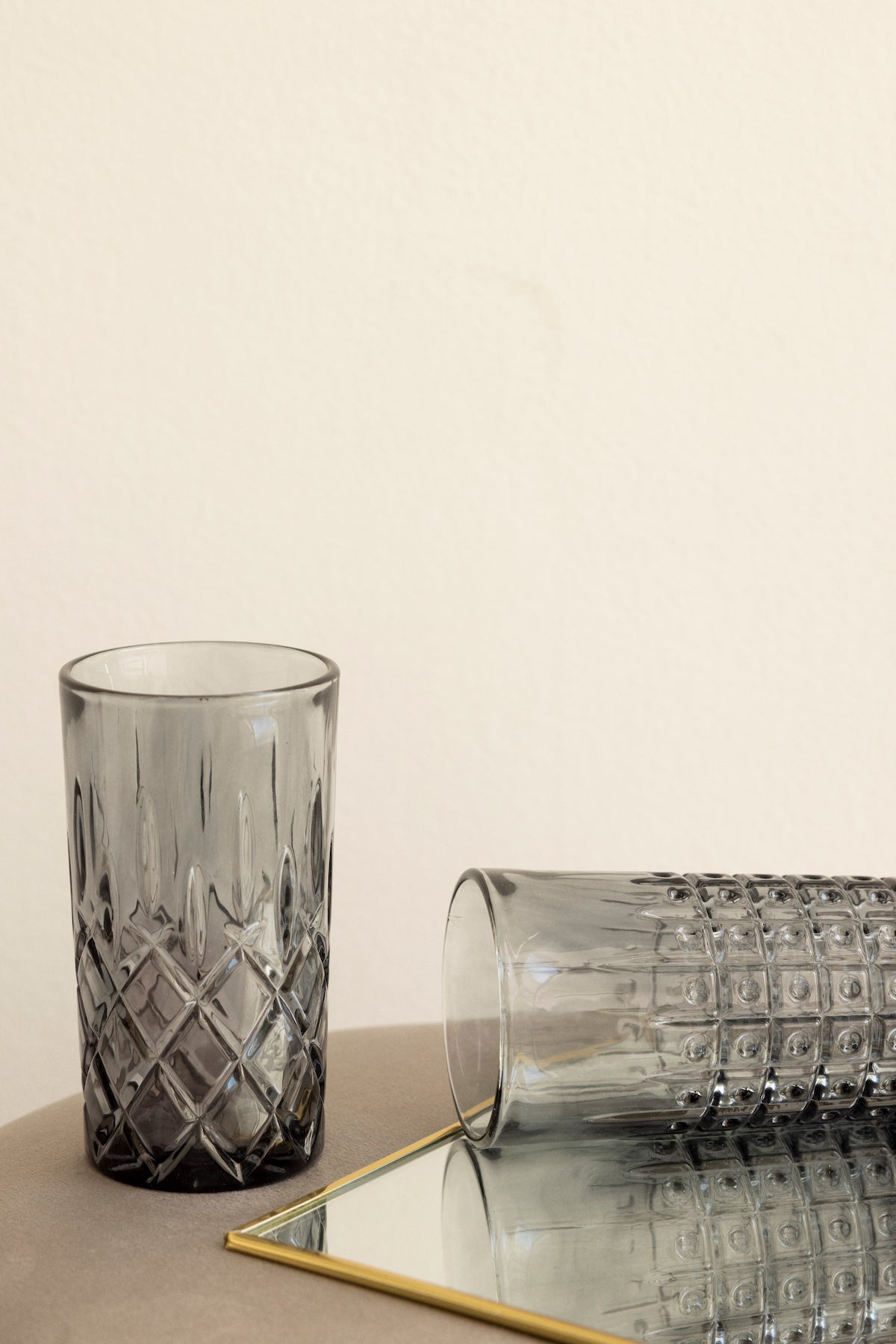 Vaso Agua Cate Antracita · Deco · - Bruna