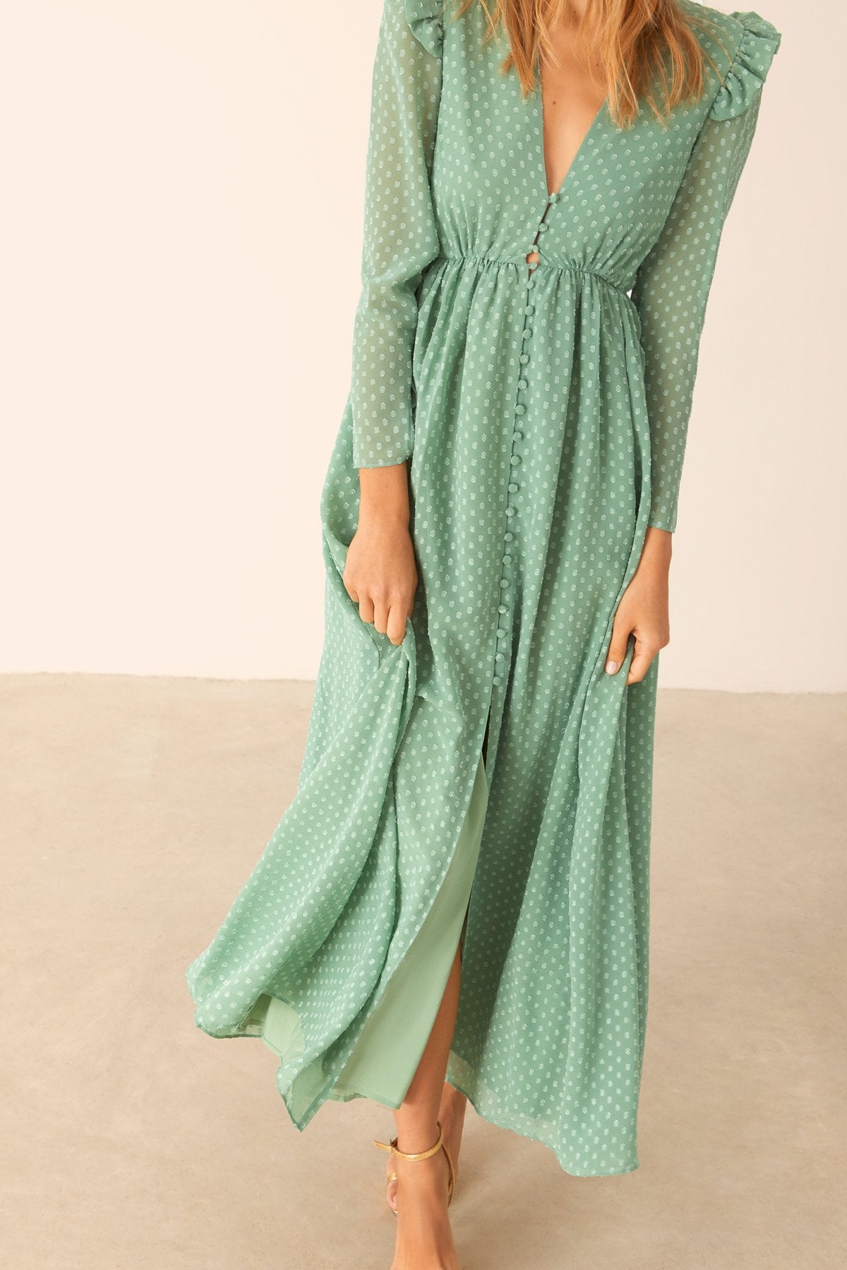 Vestido Tami Verde · Pretty in Pink · - Bruna
