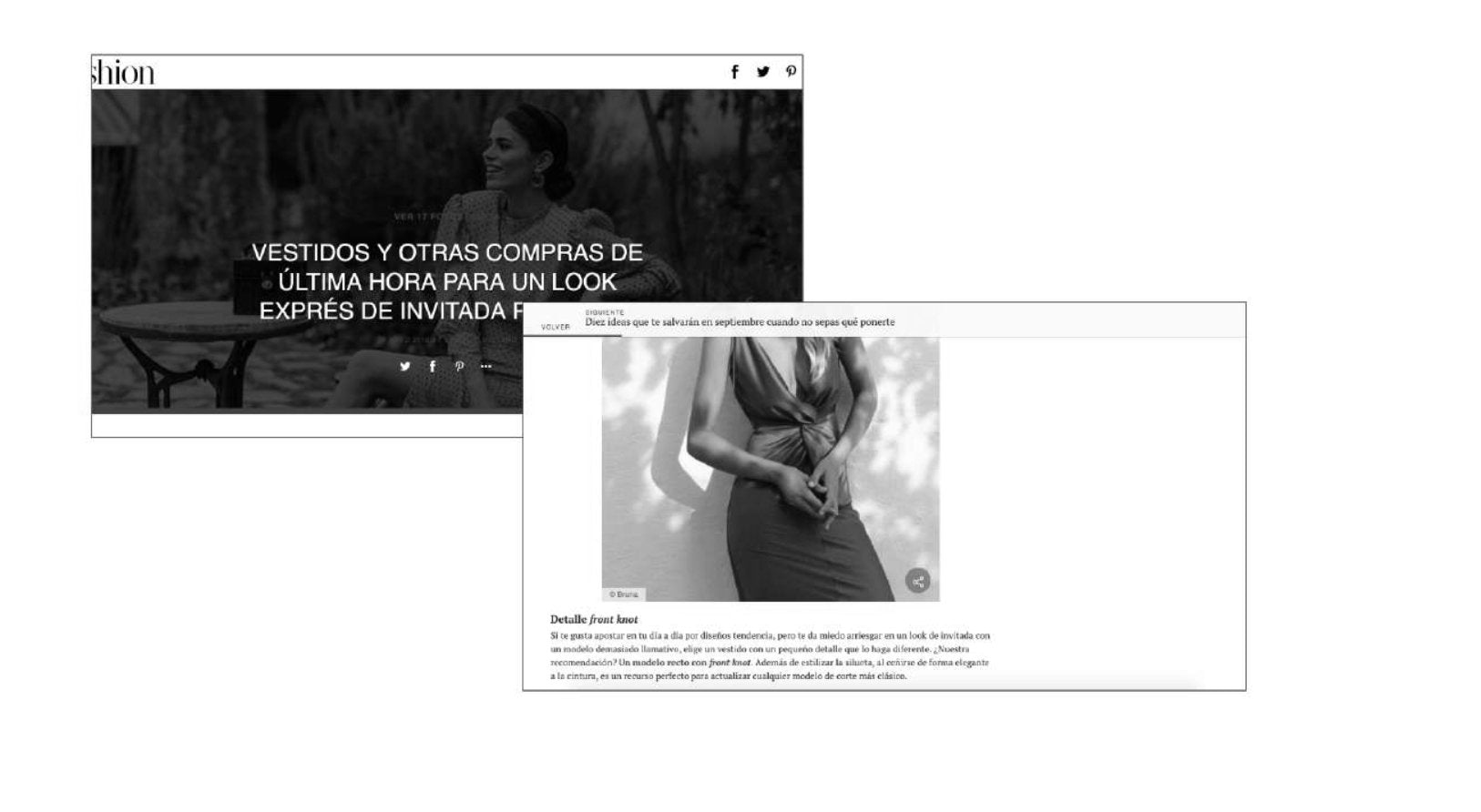Vestidos y otras compras de última hora para un look exprés - Bruna