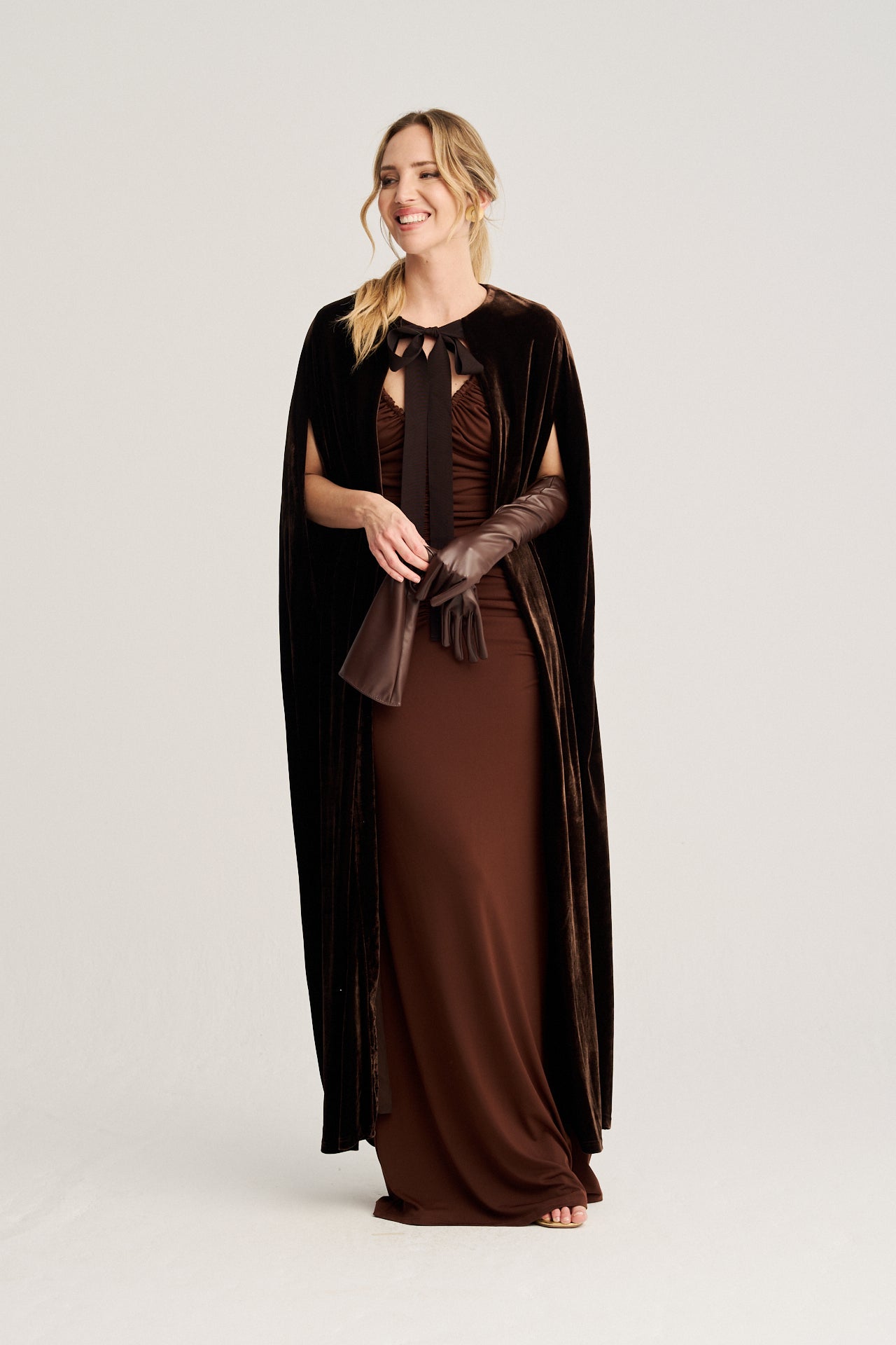 Guantes Largos Marron · Madame ·