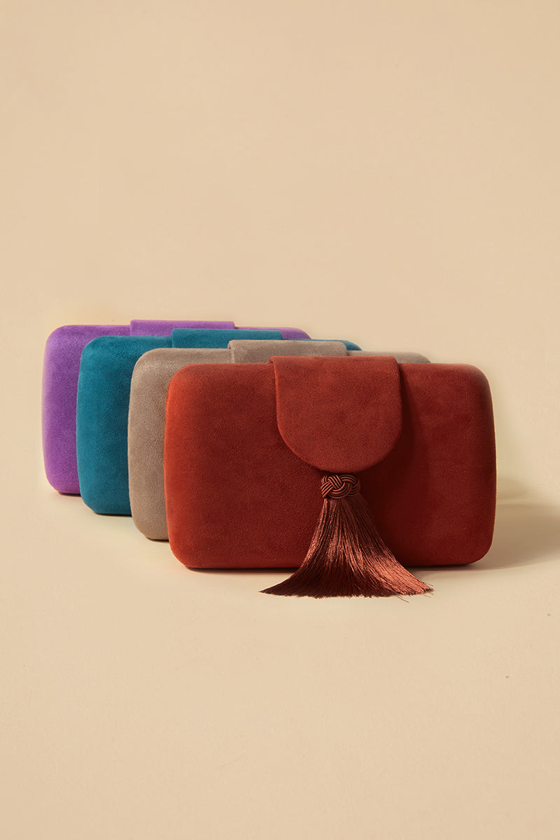 Fuchsia Clotilde Clutch · Le Palmier ·
