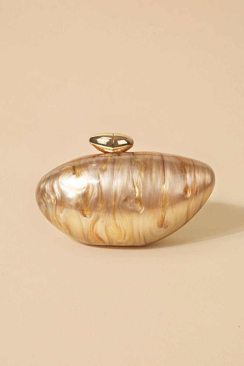 Pochette Coquillage Caramel · Allure ·