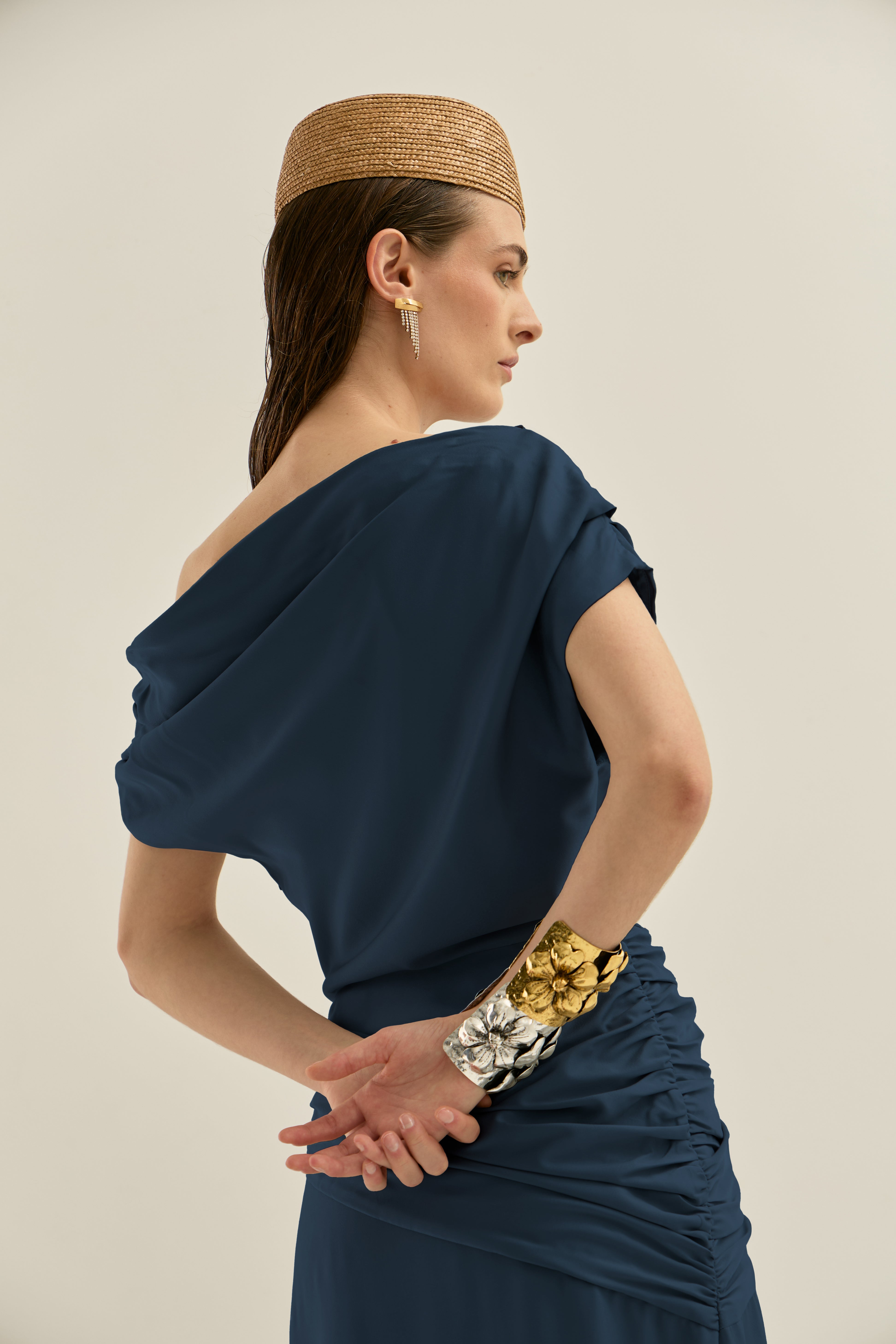 Aiko Navy Dress · Allegra ·