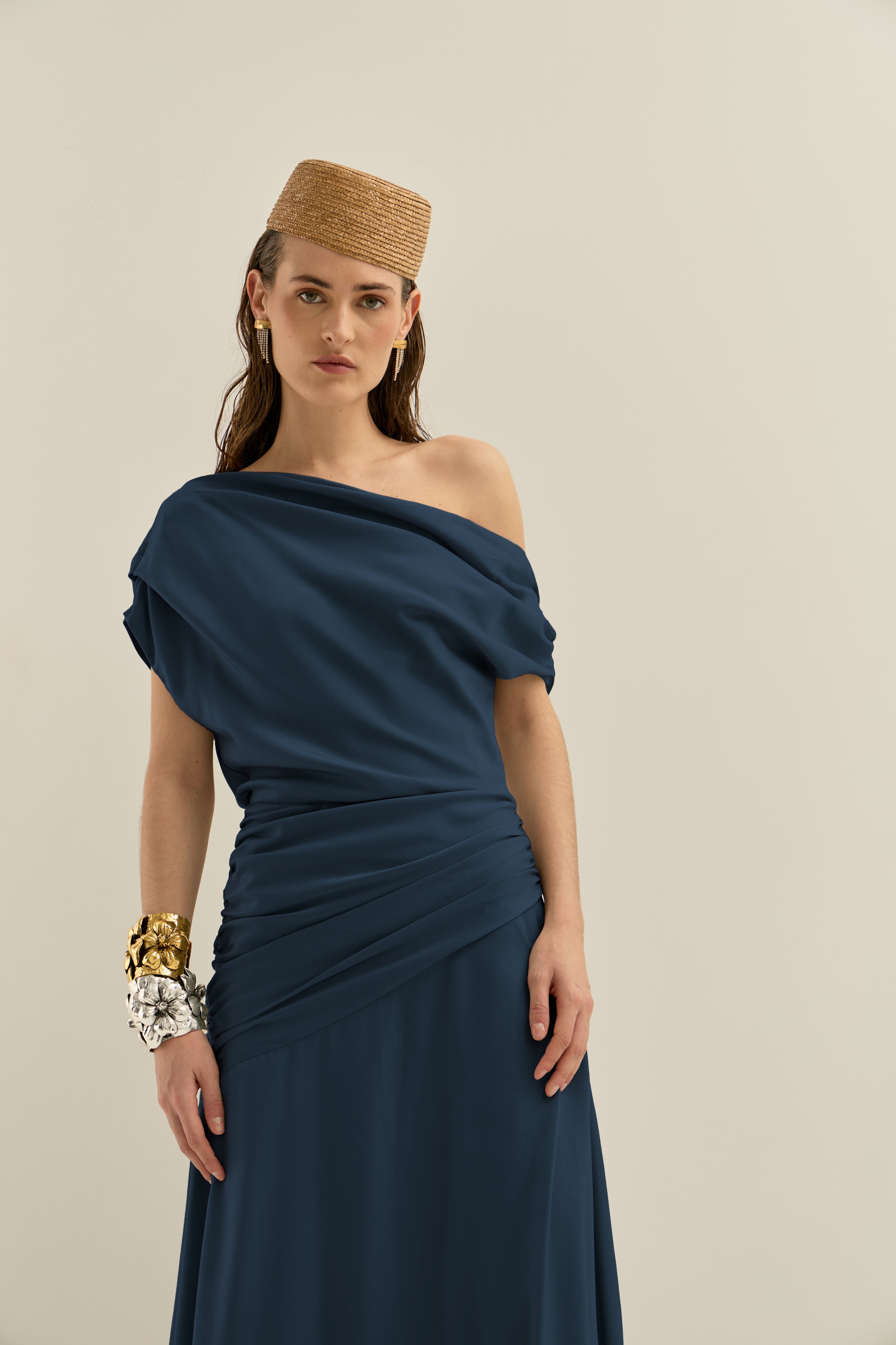 Aiko Navy Dress · Allegra ·
