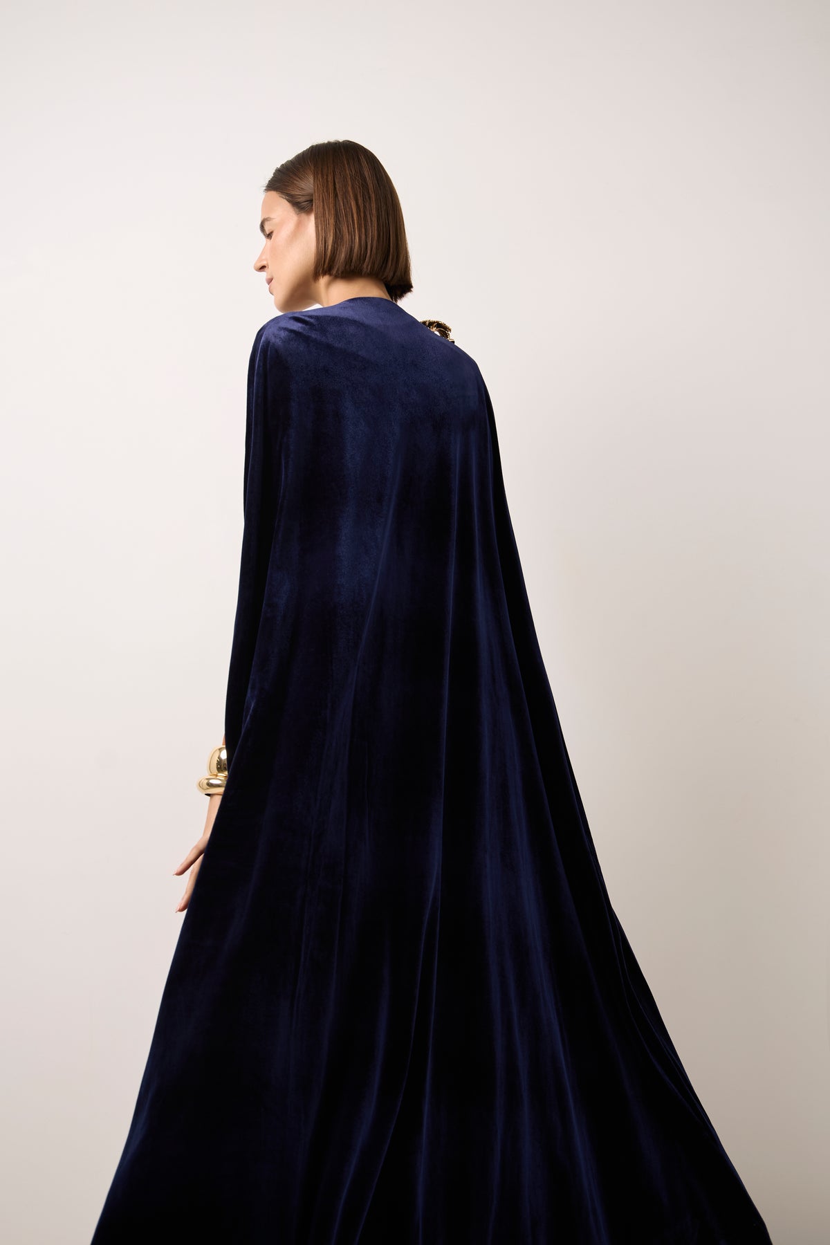 Cape en velours Margaret Navy · Muse ·