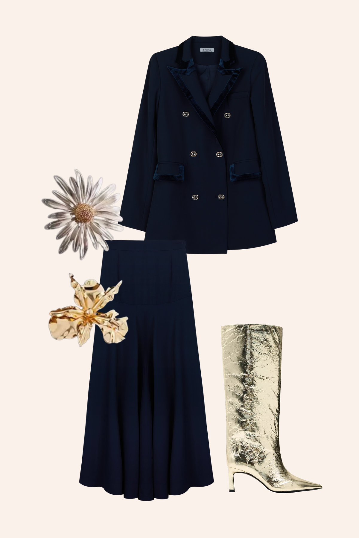 Falda Catalina Navy · Le Marais ·