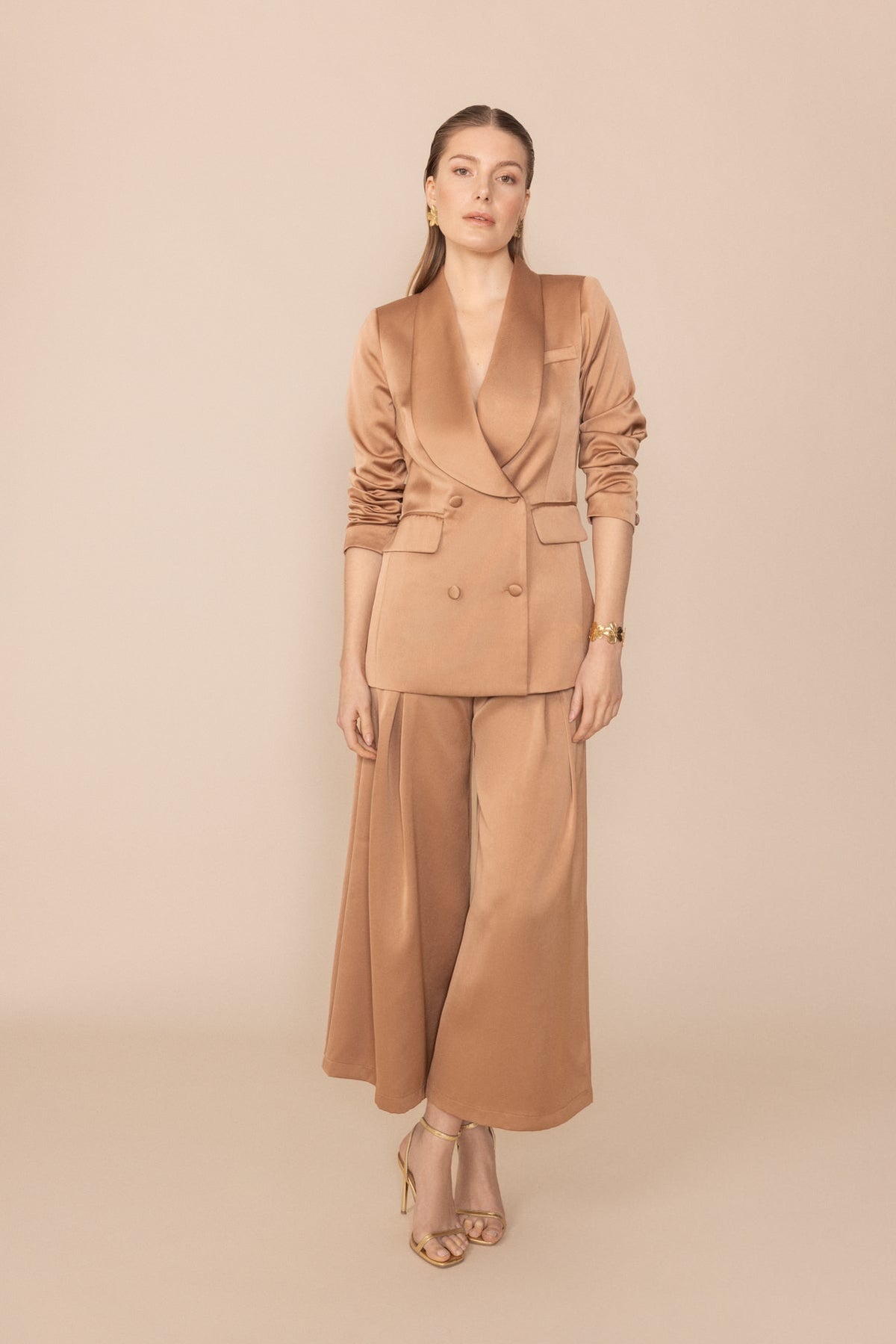 Mindy Latte pants · Flora · 