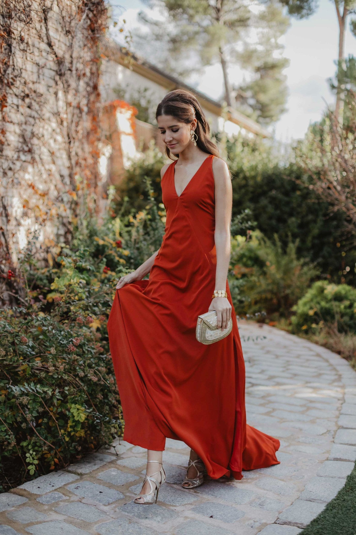 Vestido Grace Cognac - brunacoleccion bruna invitadaperfecta invitadaboda invitadabruna boda guest wedding 