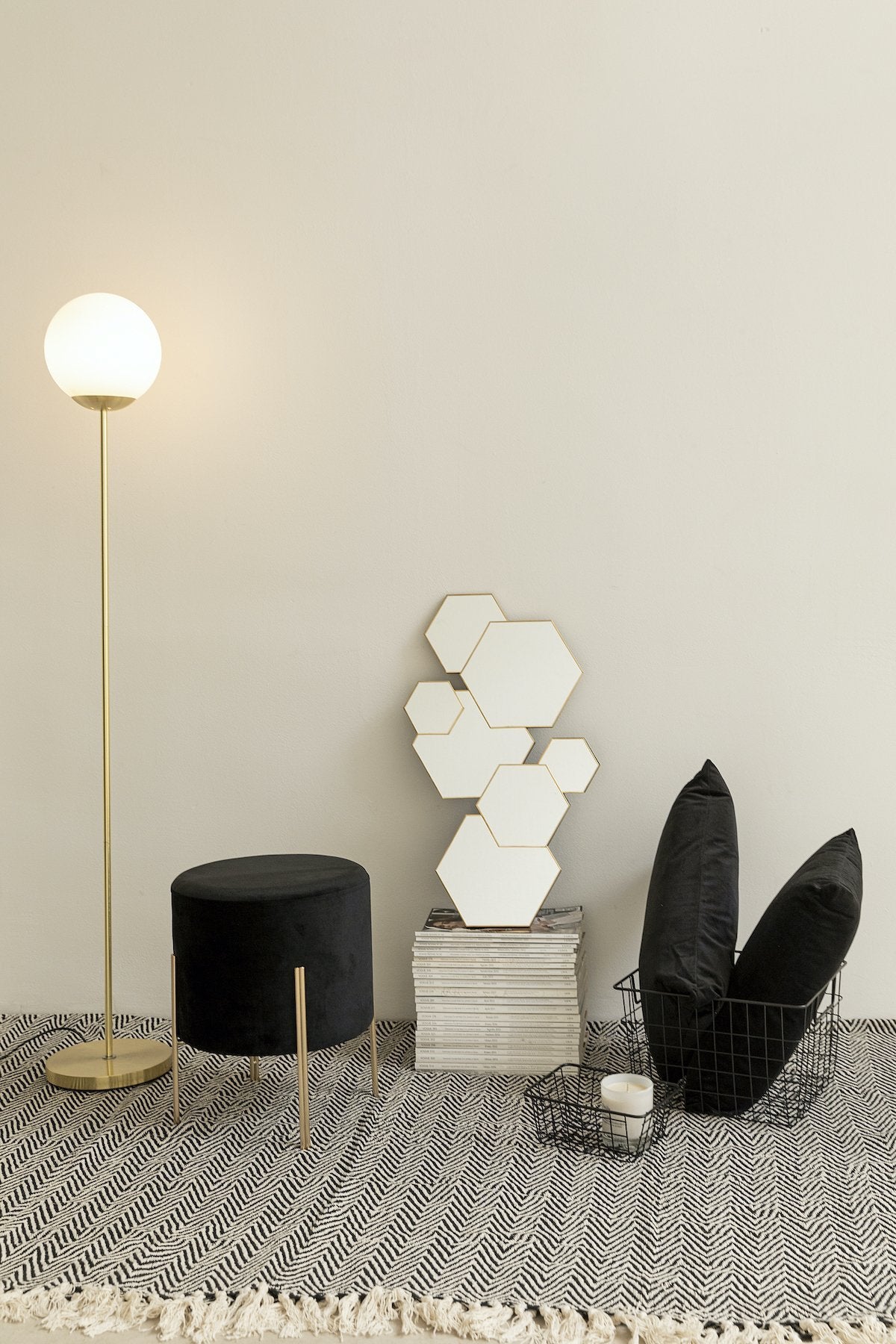 Lampara de pie Gatsby Dorada · Deco · - Bruna
