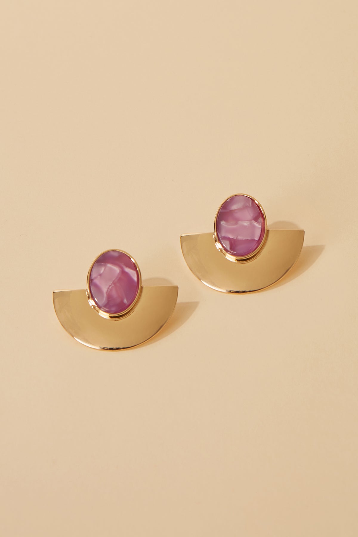 Pendientes Darla Morado · Flora · - Bruna