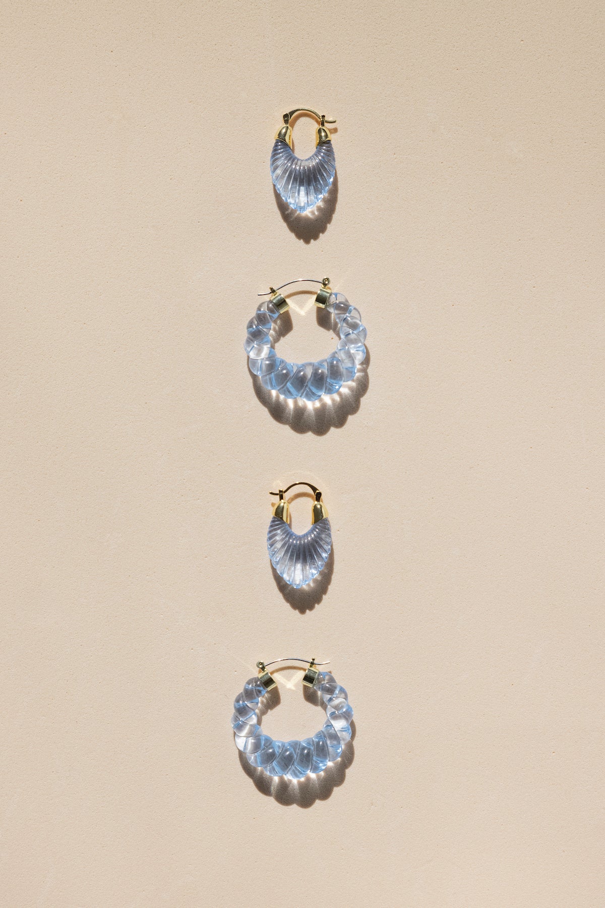 Pendientes Glossy Shell Blue · Wisteria · - Bruna